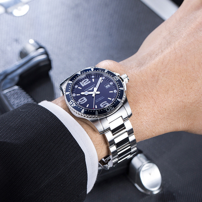LONGINES/浪琴瑞士手表 康卡斯潜水系列自动机械钢带男士腕表
